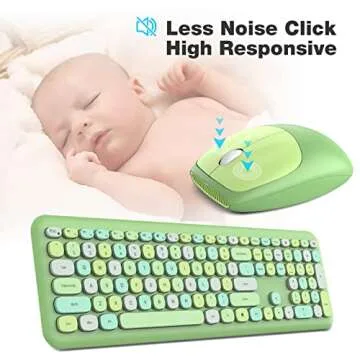 MOFII Cute Wireless Keyboard and Mouse Combo for Everyone