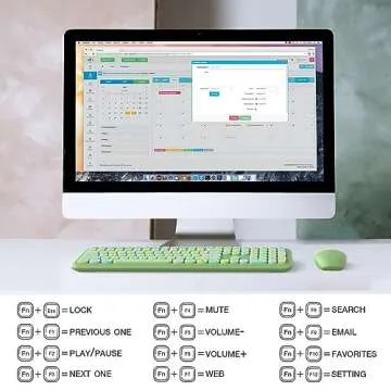 MOFII Cute Wireless Keyboard and Mouse Combo for Everyone