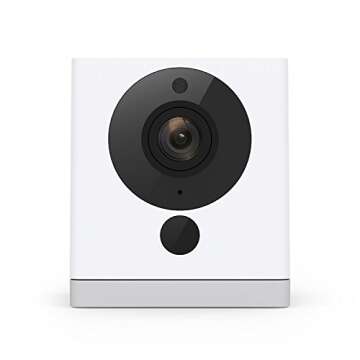 Wyze Cam 1080p HD Indoor WiFi Smart Home Camera with Night Vision, 2-Way Audio, Works with Alexa & the Google Assistant (Pack of 2), White - WYZEC2X2