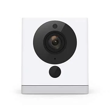 Wyze Cam 1080p HD Indoor WiFi Smart Home Camera with Night Vision, 2-Way Audio, Works with Alexa & the Google Assistant (Pack of 2), White - WYZEC2X2