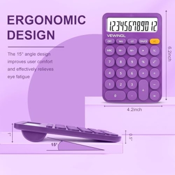 Standard Calculator 12 Digit with Large Display & Buttons
