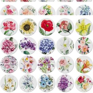 Dessie Floral Blank Note Cards with Envelopes - 100 Unique Designs