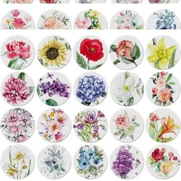 Dessie Floral Blank Note Cards with Envelopes - 100 Unique Designs