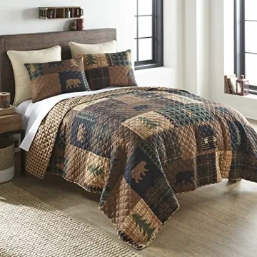 Donna Sharp Twin Quilt Set for Cabin Inspired Decor