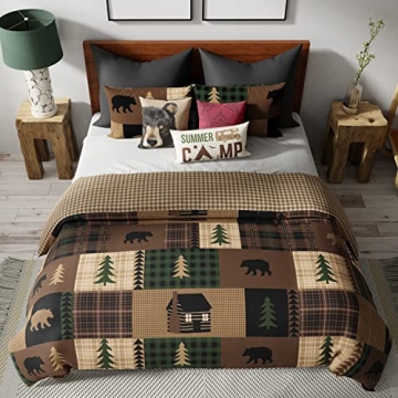 Donna Sharp Twin Quilt Set for Cabin Inspired Decor