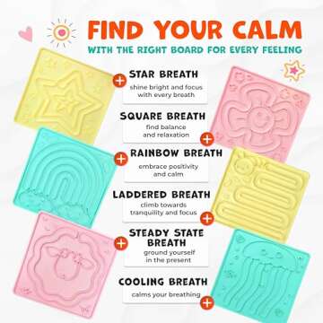 Skywin Maze Set - Breathing and Mindfulness Maze Toys for Kids Therapy