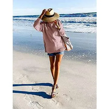 MEROKEETY Fall Casual Crew Neck Pullover Sweater