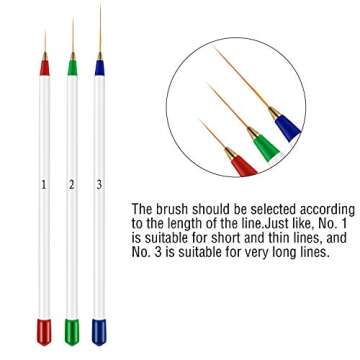 23 Pieces Nail Pens Kit Nail Painting Polish Design Tools Set, Includes 15 Pieces Nail Gel Brushes, 5 Pieces Nail Dotting Pens, 3 Pieces Drawing Pens