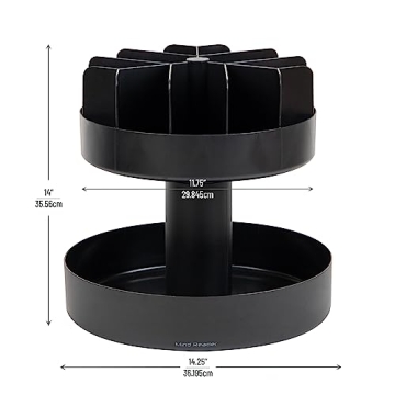 Mind Reader 2-Tier Snack Carousel Organizer