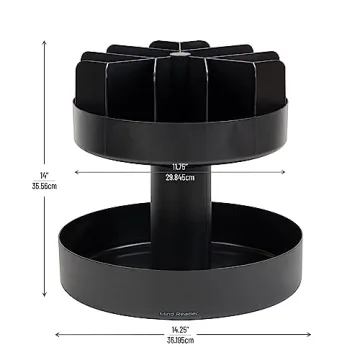 Mind Reader 2-Tier Snack Carousel Organizer