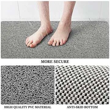 LuxStep Non-Slip Shower Mat for Safe Bathing Experience