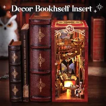 Fsolis Book Nook Kit DIY Miniature House for Adults