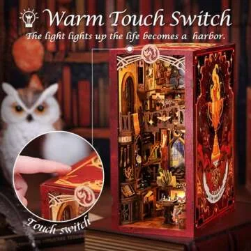 Fsolis Book Nook Kit DIY Miniature House for Adults