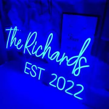 Custom Neon Signs for Bedroom Wall Decor Personalized Large LED Light for Wedding,Birthday Party, Bar,Company Logo Business Customizable Light up Name Sign Pink Wall Decoration