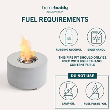 HomeBuddy Table Top Fire Pit with S'mores Extras