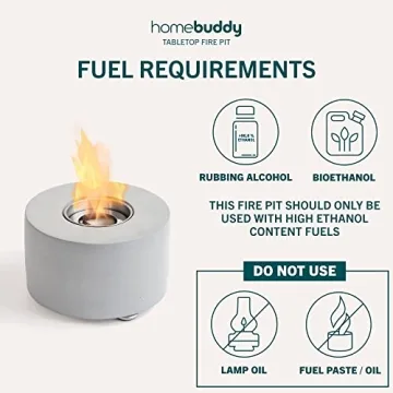HomeBuddy Table Top Fire Pit with S'mores Extras