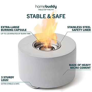 HomeBuddy Table Top Fire Pit with S'mores Extras