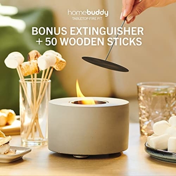 HomeBuddy Table Top Fire Pit with S'mores Extras