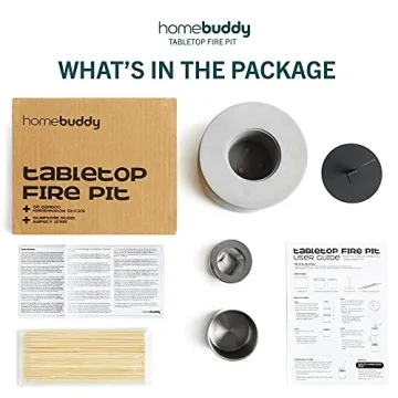 HomeBuddy Table Top Fire Pit with S'mores Extras