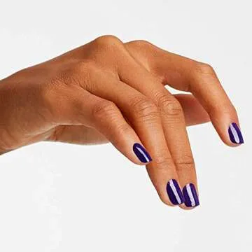 OPI Nail Lacquer Do You Have this Color in Stock-holm? | Opaque Dark Purple Chip Resistant Nail Polish | Vegan, Quick Drying, Streak Free