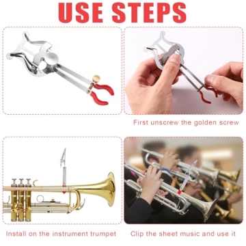 Music Clip Holder for Clarinet & Trumpet - Marching Band