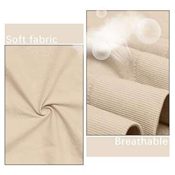 AMPOSH Women's Maternity Shapewear Seamless High Waisted Pregnancy Underwear Mid-Thigh Belly Support Panties(Nude, M)