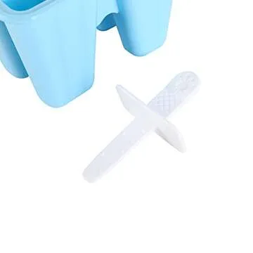 Popsicle Molds Silicone Ice Pop Mold for 6 Pieces, BPA Free, Homemade Frozen Dessert