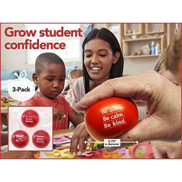 Teacher Peach Stress Balls for Anxiety Relief & Focus