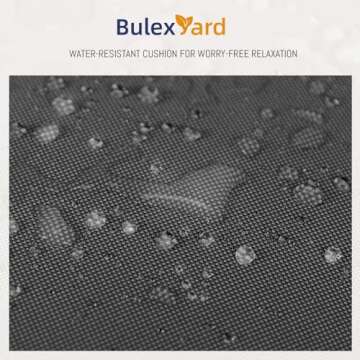 BULEXYARD Swing Egg Chair with Stand Indoor Outdoor Wicker Rattan Patio Basket Hanging Chair with UV Resistant Cushions 350lbs Capacity for Bedroom Balcony Patio (1 Seat, Dark Grey)