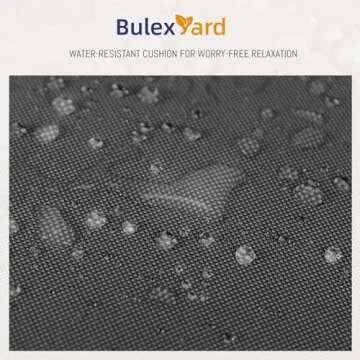 BULEXYARD Swing Egg Chair with Stand Indoor Outdoor Wicker Rattan Patio Basket Hanging Chair with UV Resistant Cushions 350lbs Capacity for Bedroom Balcony Patio (1 Seat, Dark Grey)