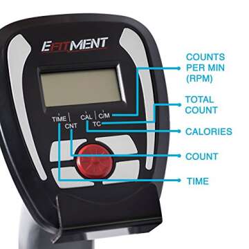 EFITMENT Total Motion Rowing Machine Rower with Full Arm Extensions, 350 lb Weight Capacity and Ipad/Tablet Holder, 12 Resistance Levels - RW032