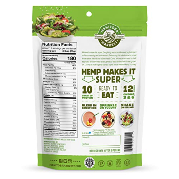 Organic Hemp Hearts - 10g Protein, 12g Omega 3 & 6