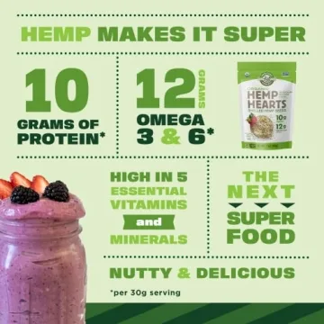 Organic Hemp Hearts - 10g Protein, 12g Omega 3 & 6