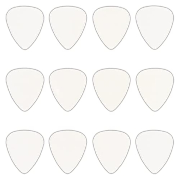 Affordable Clear Celluloid Guitar Picks - 24 Pack
