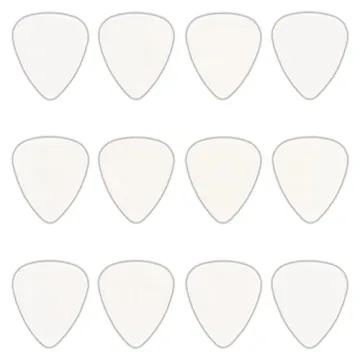 Affordable Clear Celluloid Guitar Picks - 24 Pack