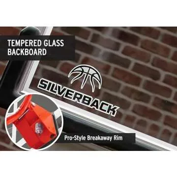 Silverback In-Ground Basketball Hoops with Adjustable Height