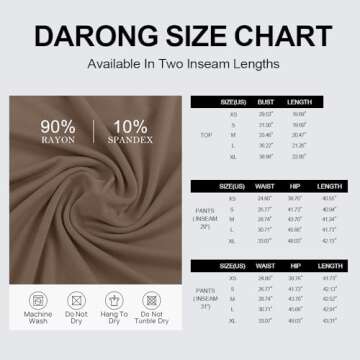 Darong Women’s 2 Piece Set Fall Fashion Comfortable Loungewear