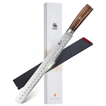 KYOKU 12" Slicing Knife - Precision Japanese Stainless Steel with Rosewood Handle