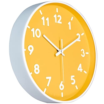 Modern Wall Clock - 12 Inch Silent Quartz Design
