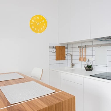 Modern Wall Clock - 12 Inch Silent Quartz Design