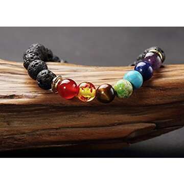 Chakra Bracelet with Meaning Card & Adjustable Fit