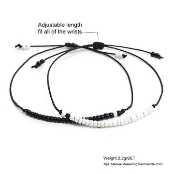 Couples Yin Yang Bracelets - Perfect Friendship Gifts
