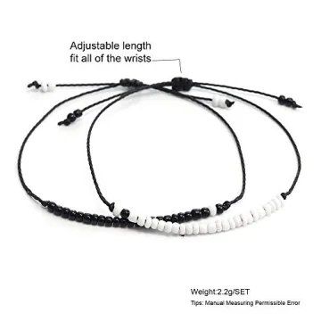 Couples Yin Yang Bracelets - Perfect Friendship Gifts