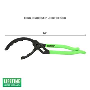 OEMTOOLS Heavy Duty Oil Filter Wrench Pliers for Easy Use