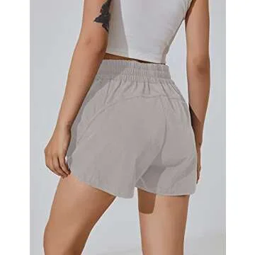 BMJL Women's High Waisted Running Shorts with Pockets
