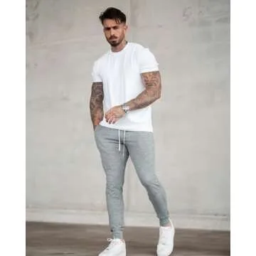 True Classic Mens Sweatpants, Mens Active Joggers Pants Black