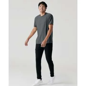 True Classic Mens Sweatpants, Mens Active Joggers Pants Black