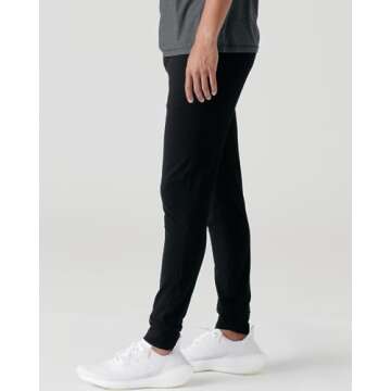True Classic Mens Sweatpants, Mens Active Joggers Pants Black