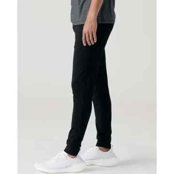 True Classic Mens Sweatpants, Mens Active Joggers Pants Black