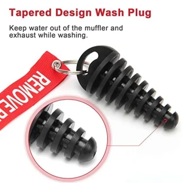 Muffler Exhaust Wash Plug for Motorcycle - 2 Pack